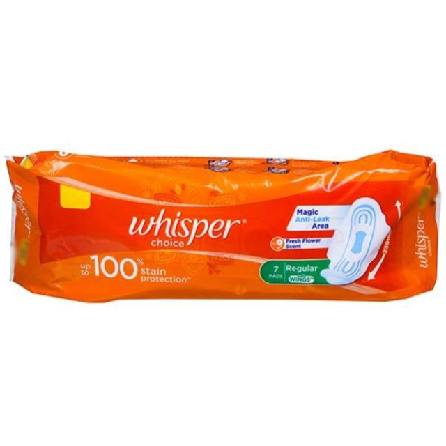 Whisper Choice Regular With Wings Sanitary Pads Pack Of 21