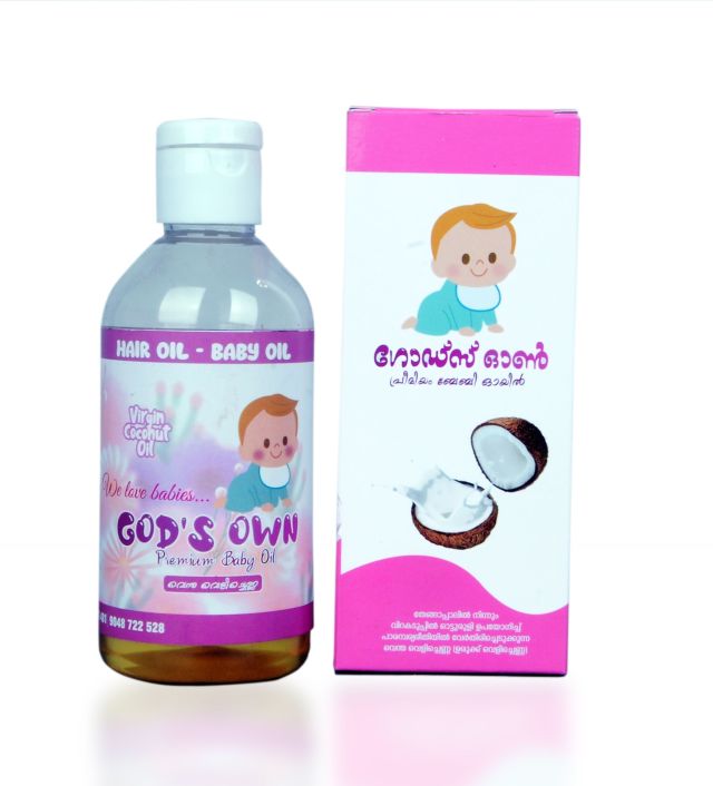 God's Own Premium Baby Oil 400Ml Bottle