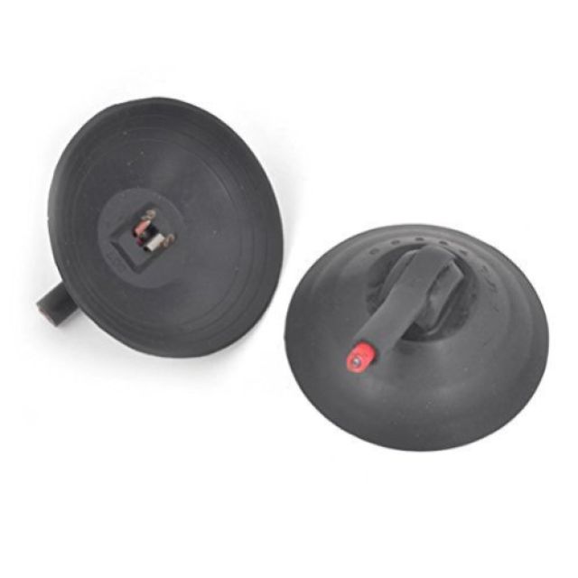 2 Pcs 7cm Dia Black Rubber Anode Cap for Color TV Fly Back Transformer
