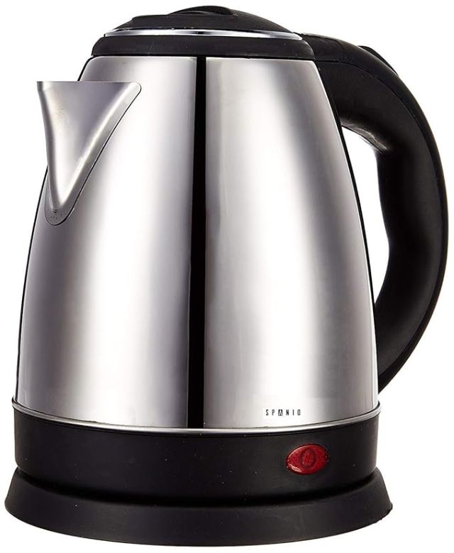 1.8L 1500W Cordless Automatic Electric Kettle with Stainless Steel Lid - Black | Electric Kettle auto Cut Off | Electric Kettle Stainless Steel