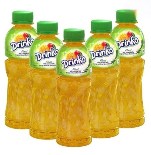 Camcall imported Pran Drinko Float (With Coconut Jell) Pineapple Fruit Drink – 250ml Pack of 05
