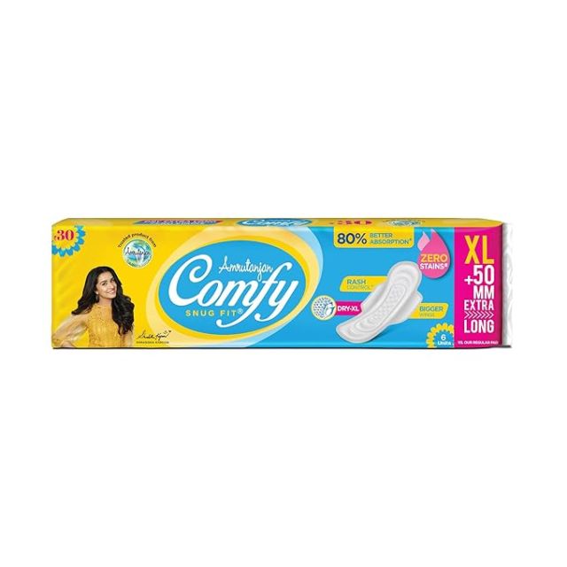 Amrutanjan Comfy Snug Fit DRY EXTRA LONG Pad