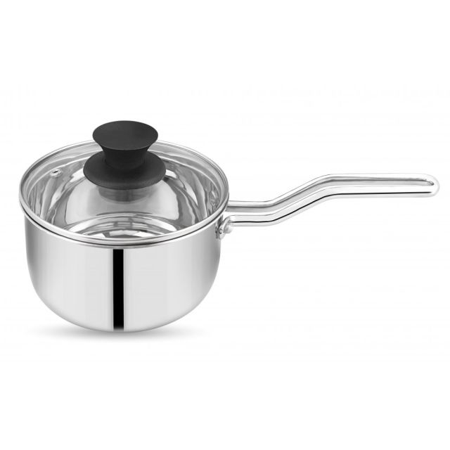 Boche appliances High Quality Stainless Steel  Triply Sauce Pan 160 with Glass Lid