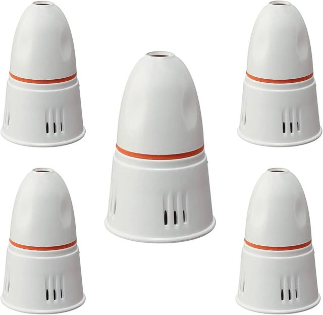 B22 Pendant Bulb Holder (Pack of 20) for Wall & Hanging Use, Plastic Batten Lamp Holder for LED/Electric Bulbs, Detachable Plain Bulb Holder for Home Lighting