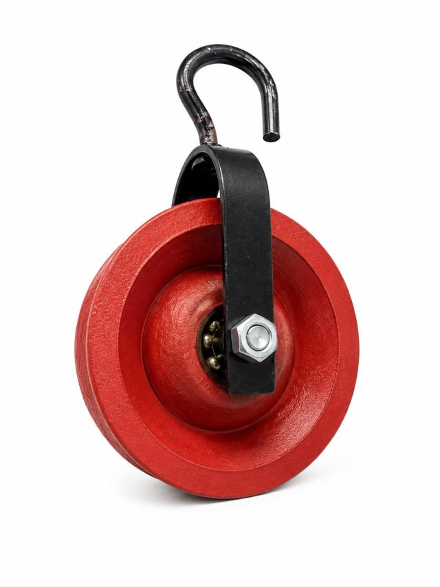 Well Bearing Pulley | Simple Ball Bearing Pulley for Lifting Rope Exercise Well-Home-Gym | Swivel Rigging Climbing - Pack of 1 (5 inch)