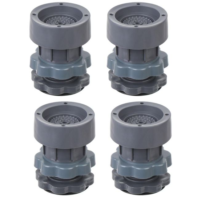 Washing Machine Vibration Pads Height Adjustable || Dryer Shock & Noise Cancelling Pads || Anti Vibration Pads for Front & Top Load Washing Machine Support Feet [[ 4Pcs ]]